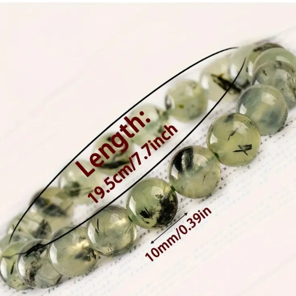 Prehnite Crystal Bracelet - Picture 2 of 4
